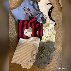 Newborn Baby Boy Onsies Lot
